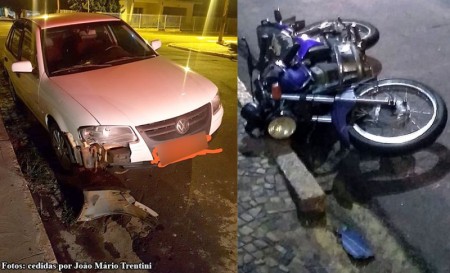 Motociclista fica ferido em acidente de trânsito em Tupã