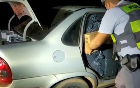 Motorista é preso com cigarros contrabandeados do Paraguai em rodovia de Pereira Barreto