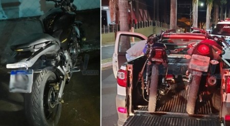 Polícia Militar apreende 3 motocicletas e aplica quase 30 autuações na madrugada deste domingo em ação contra a baderna no trânsito