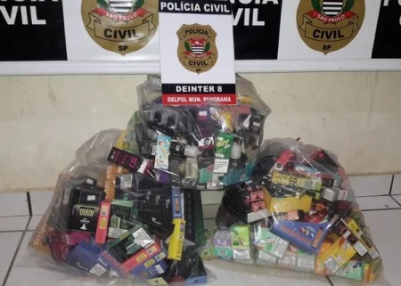 Ação de combate a venda ilegal de cigarros eletrônicos cumpre mandados de busca em Dracena e Panorama
