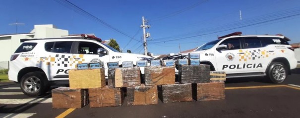 Coca�na apreendida em caminh�o no interior de SP totaliza meia tonelada