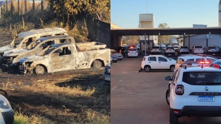Incêndio destrói mais de 20 veículos de empresa de locação e venda de automóveis em Marília
