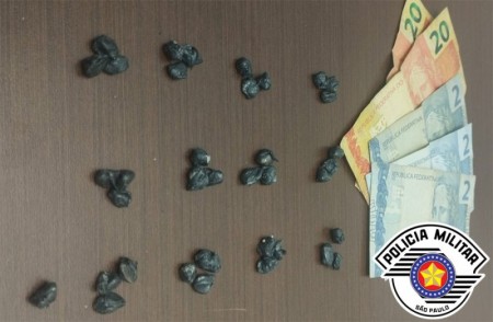 PM de Tupã aborda indivíduo e apreende 37 porções de crack 