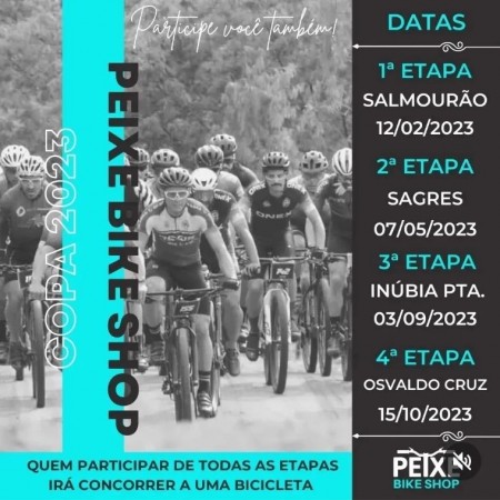 Salmourão recebe a 1ª Etapa da Copa Peixe Bike Shop neste domingo