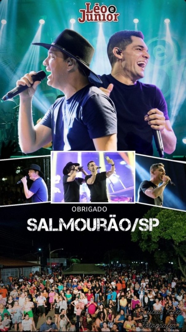 Com show de L�o & J�nior, Salmour�o encerra com chave de ouro as comemora��es de seus 64 anos 