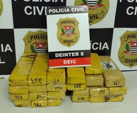 Com mais de 19 kg de maconha em quarto de hotel, adolescente é apreendido por tráfico de droga, em Presidente Prudente