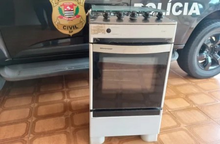 Homem confessa ter furtado fogão para comprar drogas e acaba preso em flagrante, em Dracena