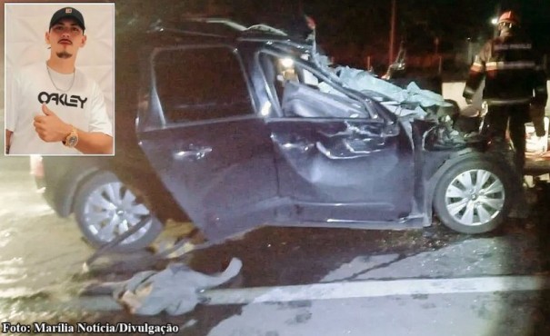 Jovem de 22 anos morre ap�s colis�o traseira na SP-294