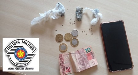 Polícia Militar apreende adolescente por ato infracional porte de drogas em Sagres