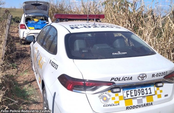 Pol�cia Rodovi�ria prende jovem e apreende mais de 300 quilos de drogas na SP-294, em Tup�