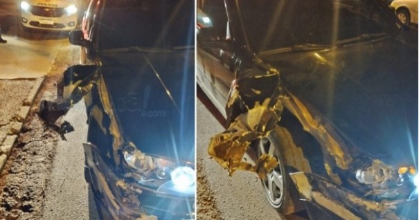 Dois acidentes s�o registrados na SP-294 na noite de domingo