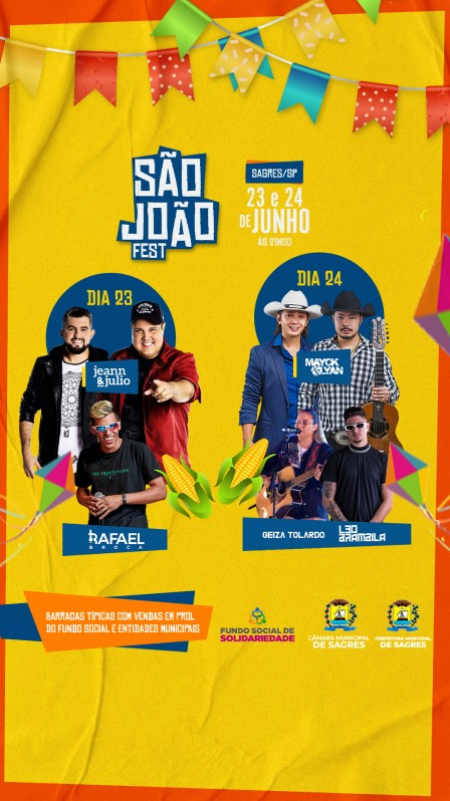 Sagres se prepara para o 1º São João Fest 