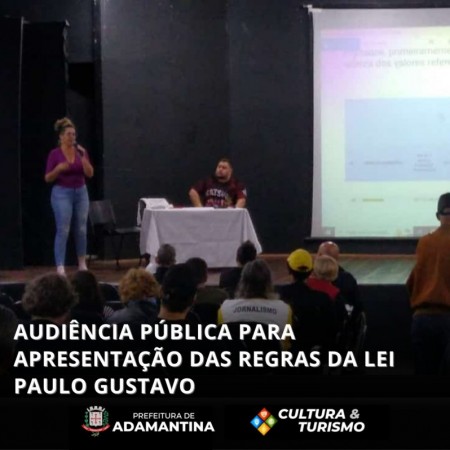 Audiência pública discute incentivos culturais em Adamantina