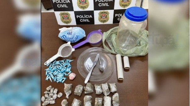 DISE prende traficante no Jo�o Paulo II em Tup� que estocava droga em casa abandonada 