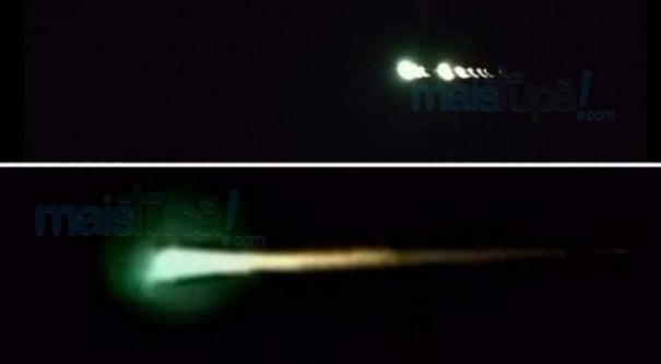 Misterioso fen�meno luminoso verde � avistado no c�u de Tup� e outras cidades do interior de S�o Paulo