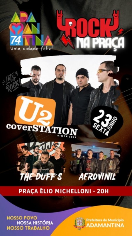 Rock na Praça e Domingo no Parque movimentam o final de semana em Adamantina