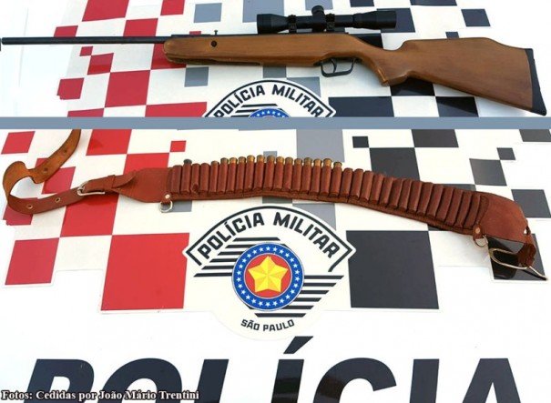 Pol�cia Militar de Tup� faz apreens�o de arma de fogo no distrito de Parnaso