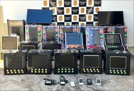 Operação policial apreende 27 equipamentos eletrônicos ligados a jogos ilegais em Adamantina