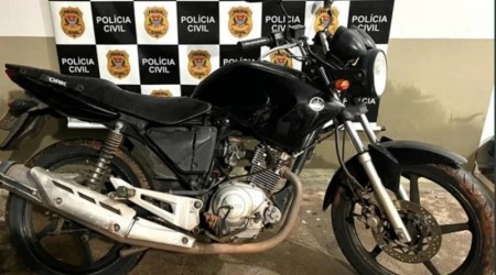 Polícia Civil recupera moto furtada em Adamantina
