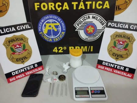 Operação Drug Couple prende três pessoas, incluindo um casal, por tráfico de drogas em Presidente Venceslau