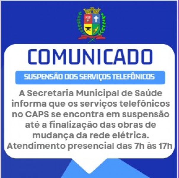 Troca de postes faz com que telefone do CAPS de Osvaldo Cruz n�o funcione