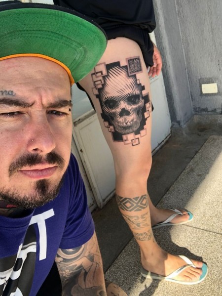 Tatuador de Osvaldo Cruz foi destaque no Torre Forte Tattoo Fest