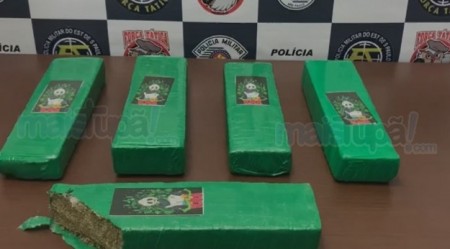 Força Tática prende indivíduo com 5 tijolos de maconha em Tupã