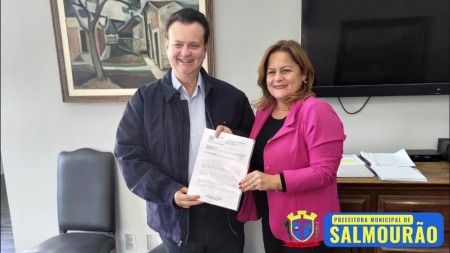 Prefeita de Salmourão é recebida pelo Secretário Gilberto Kassab em São Paulo 