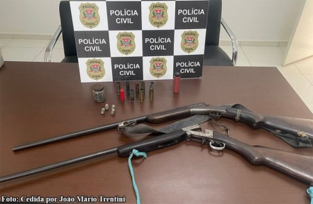 Polícia Civil de Tupã apreende armas de fogo no distrito de Varpa