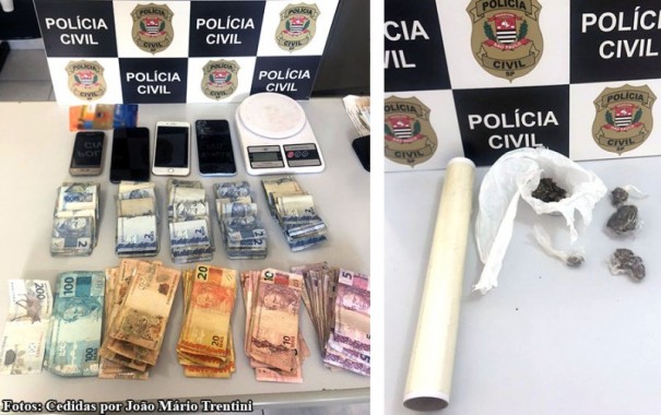 Pol�cia Civil de Parapu� faz pris�o por tr�fico e apreende mais de R$ 2,6 mil