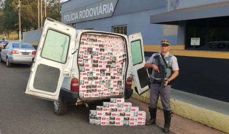 OperaÃ§Ã£o Impacto apreende mais de 20 mil maÃ§os de cigarros estrangeiros em Regente FeijÃ³