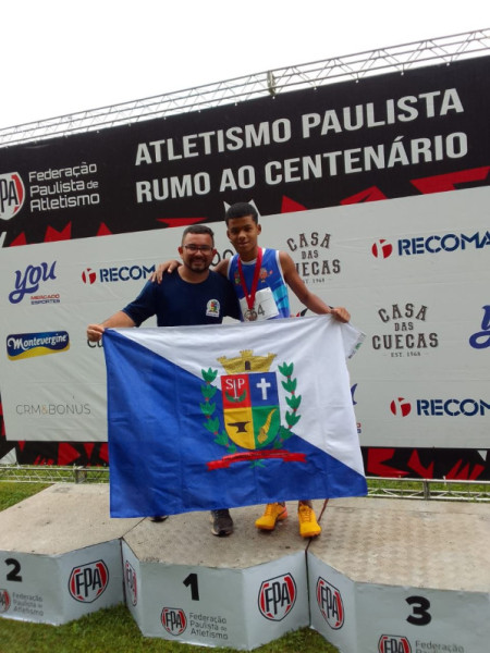 Atletismo de Osvaldo Cruz faz novo CampeÃ£o Paulista: Miguel Neves de apenas 12 anos