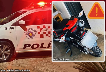 Motocicleta Ã© furtada em Iacri Ã© localizada em ParapuÃ£