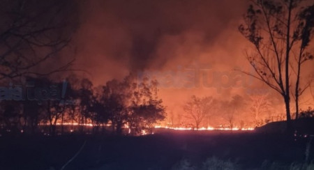 IncÃªndio destrÃ³i grande Ã¡rea de vegetaÃ§Ã£o no antigo TupÃ£ Country Clube