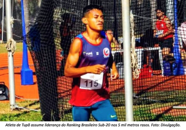 Atleta de Tupã assume liderança do Ranking Brasileiro Sub-20 nos 5 mil metros rasos