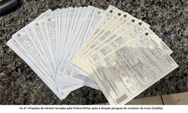 Menor, motociclista, foge da PM em Adamantina; em direção perigosa, moto recebeu 41 infrações