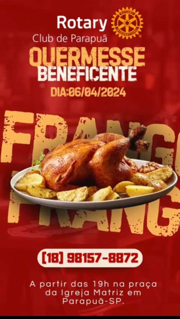 Rotary Clube de Parapuã vai realizar quermesse beneficente no final de semana