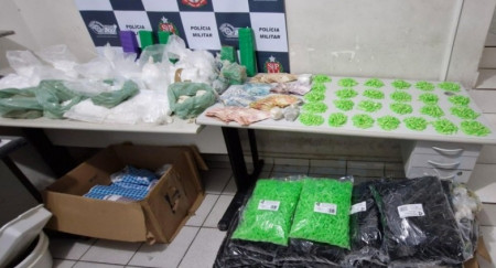 PolÃ­cia Militar de MarÃ­lia prende traficante com quase 30 quilos em drogas diversas