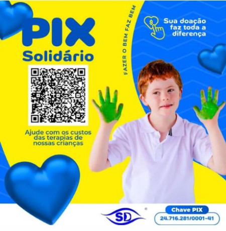 AssociaÃ§Ã£o SÃ­ndrome de Down - Uma Nova VisÃ£o lanÃ§a a campanha âPIX SolidÃ¡rioâ