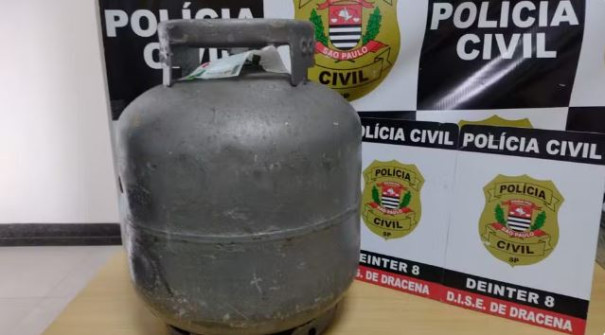 Homem furta botijão de gás e dono do item acaba preso por dever pensão alimentícia, em Dracena