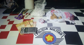 PolÃ­cia Militar prende homem por trÃ¡fico de drogas em LucÃ©lia