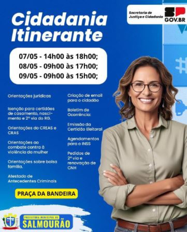 Prefeitura de Salmourão e Governo do Estado realizam Programa Cidadania Itinerante 