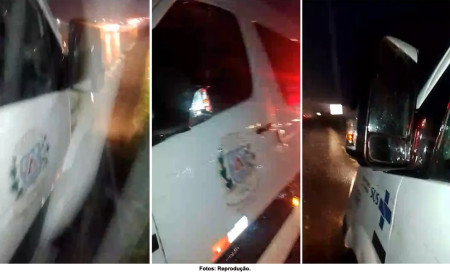 Van da prefeitura de LucÃ©lia com pacientes que voltavam de JaÃº se envolve em acidente