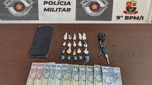 Polícia Militar prende traficante próximo ao Fórum de Tupã