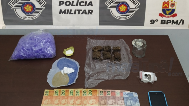 Polícia Militar prende traficante na zona leste de Tupã