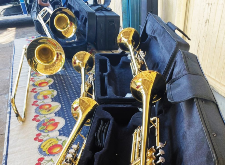 LUCÃLIA: Banda Marcial recebe novos instrumentos para fortalecer atuaÃ§Ã£o