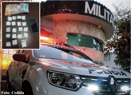 PolÃ­cia Militar de Iacri prende indivÃ­duo por trÃ¡fico de drogas