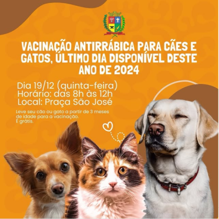 Osvaldo Cruz realiza mais uma etapa de vacinaÃ§Ã£o antirrÃ¡bica animal