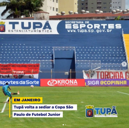 TupÃ£ volta a sediar em janeiro jogos da Copa SÃ£o Paulo de Futebol Junior