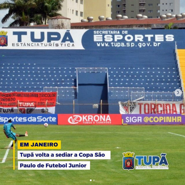 Tupã volta a sediar em janeiro jogos da Copa São Paulo de Futebol Junior
